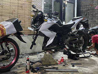 AMJ racing motorcycle