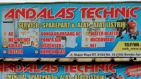 ANDALAS TECHNIK- Service panggilan Ac, Kulkas, Mesin Cuci (Pamulang Ciputat Bsd city Bintaro)