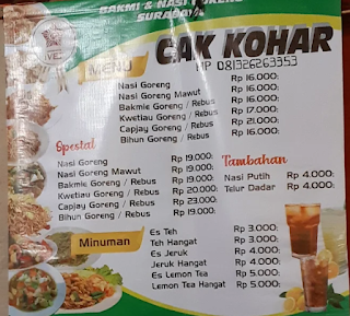 Bakmi dan Nasi Goreng Surabaya Cak Kohar