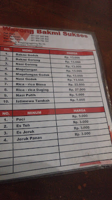 Bakmi Jawa Success Pak Partiman