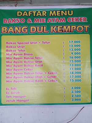 bakso dan mie ayam ceker bang dul kempot cabang 2