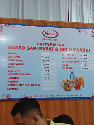 BAKSO MAWARDI 4 KWARON BANGETAYU GENUK cabang Citarum