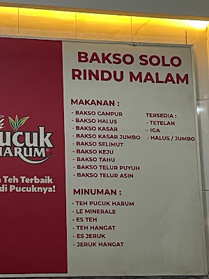 Bakso Solo Rindu Malam