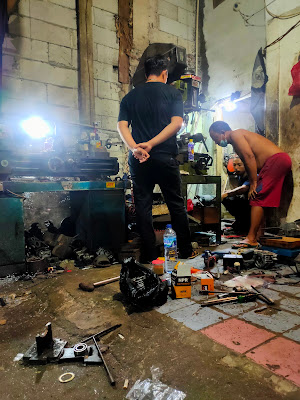 Bengkel bubut dan bor-up motor Ipung Sonic(srt)