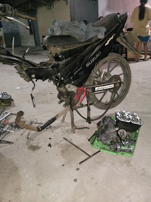 Bengkel motor satria fu