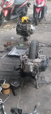 Bengkel motor spesialis matic