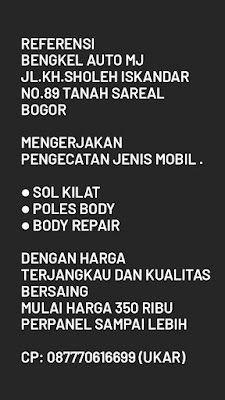 Bengkel Perbaikan Body Mobil Auto MJ