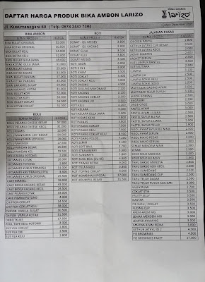 Bika Ambon Larizo Kusumanegara