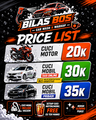BILAS BOS | CAR WASH & WARKOP