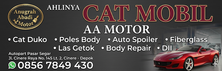 Cat mobil_cat duco dan Repair body terdekat cat mobil AA MOTOR cinere, limo, fatmawati, gandul, depok, jakarta selatan.