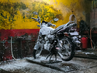 Cuci Motor Pelangi Snow Hydraulic