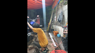 Cuci Motor Steam (Show Wash + Semir Ban)
