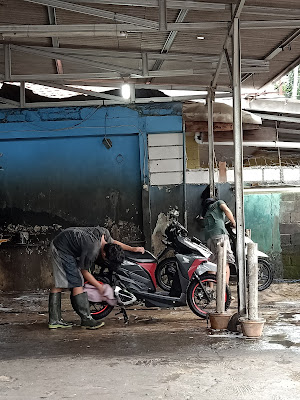 Cuci Steam Motor Ajs