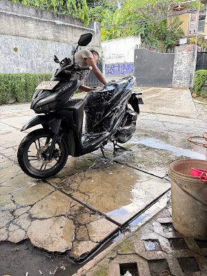 Cuci steam motor siaga
