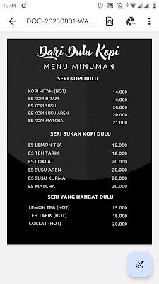 Dari Dulu Kopi