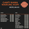 Ganti Nama Warung Kopi