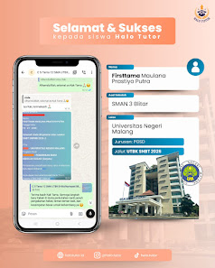 Halo Tutor - Guru Les Privat TK/PAUD SD SMP SMA UTBK SNBT Simak UI Mahasiswa