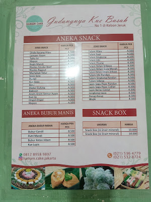 Hansen Cake, Kue Basah & Jajan Pasar Premium