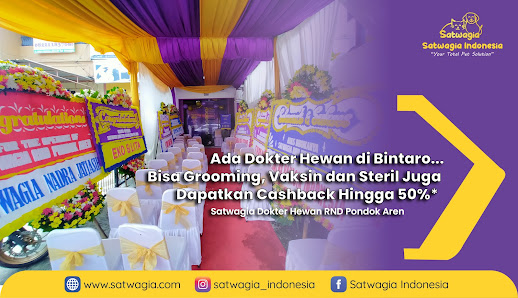 Klinik Satwagia Dokter Hewan Grooming & Petshop RND Pondok Aren Tangerang Selatan