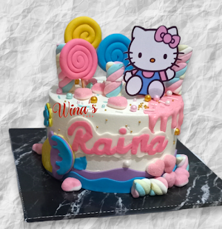 Kue ulang tahun Winas cake custom