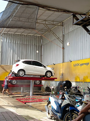 Look Garage Cuci Steam mobil motor hidrolik
