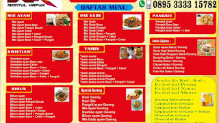 Mie Ayam Mantul Kapuk