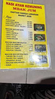 Nasi Ayam Kemuning Mbak Jum