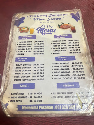 Nasi Goreng Mas Sastro