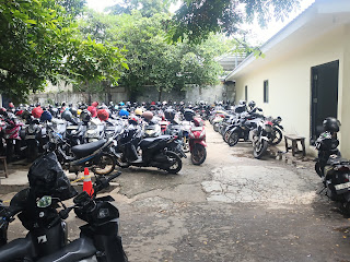 Parkir Motor Inap Stasiun Senen - Dishub