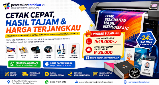 PERCETAKAN RAWAMANGUN JAKARTA TIMUR