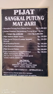 Pijat Saraf & SANGKAL PUTUNG Mat Jari