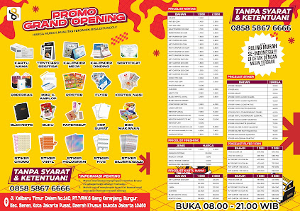 prodigi print percetakan kalibaru senen