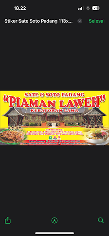 Sate & Soto Padang Piaman Laweh Kebayoran Lama