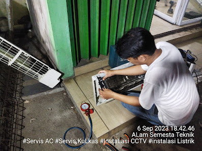 Servis AC dan kuLkas | ALam Semesta Teknik | BERGARANSI