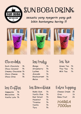 Sun boba drink