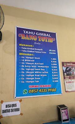 Tahu Gimbal Bang Toyib