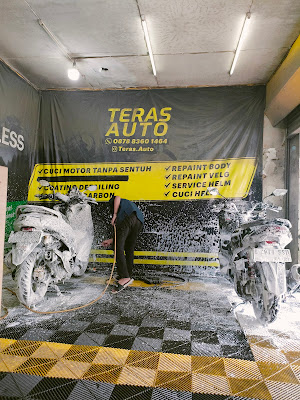 Teras Auto Cuci Motor (GRASS TOUCHLESS WASH)