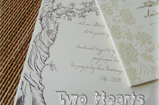 Two Hearts Card - Wedding Card and Souvenir