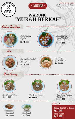 Warung Makan Murah Berkah Spesial Tom Yam