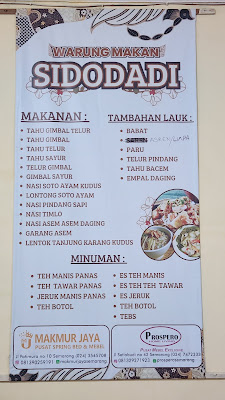 Warung makan Sidodadi
