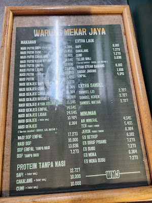 Warung Mekar Jaya Klojen