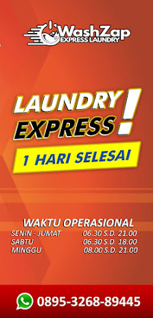 WashZap Laundry Express Ekspress Mardani Cempaka Putih Senen Salemba Rawamangun Jakarta Pusat Cuci Karpet Sepatu Antar Jemput